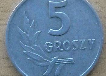 POLSKA-5 GROSZY-1958 r-AL- bz-.ŁADNA-RZADKA