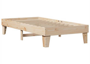 Rama łóżka bez materaca lite drewno sosnowe 90x190 cm WM-855376