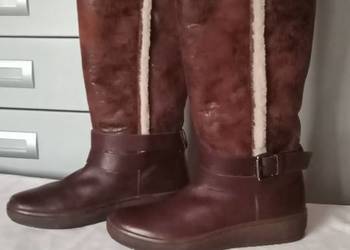 Kozaki skórzane,ocieplane- Geox Kozaki skórzane,ocieplane- Geox