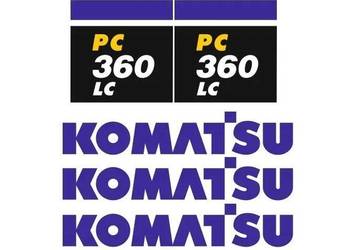 Naklejki oklejenie naklejka - KOMATSU PC360LC Zamiennik