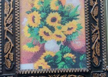 Haft krzyżykowy obraz