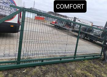 Brama przesuwna panel 3D, fi 5mm 4m, ocynk ogniowy+RAL, TRANSPORT CAŁA PL