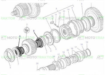 ŁOŻYSKO IGIEŁKOWE MASSEY FERGUSON 3382217M2
