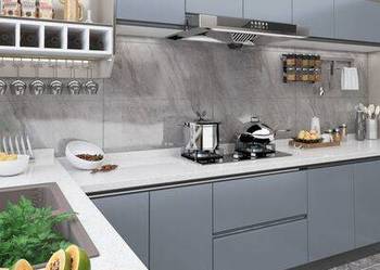 vidaXL Okleiny meblowe samoprzylepne, 2 szt., szare, 500x90 cm,(sku3059654)