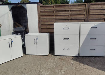 Komplet mebli biurowych MDD 2 x szafka + 2 x komoda kartotekowa