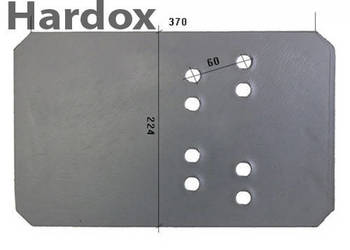 Piętka płozy HARDOX 27081401S XP-61 części do pługa RABEWERK