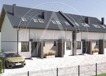 Szeregowiec dwupoziomowy 60 m² + ogródek + strych