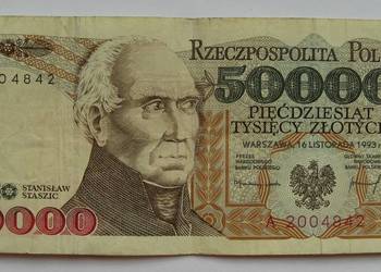 50000 zł 1993 Staszic seria A