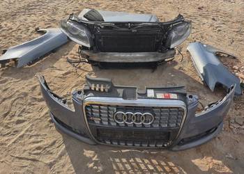Audi A4 B7 KOMPLETNY przód Zderzak S-line Lampy XENON Błotniki Maska LY7G