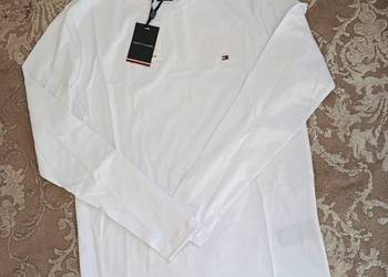 Longsleeve Tommy Hilfiger - najwyższa jakość, biały rozmiar S