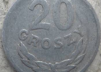 POLSKA-20 GROSZY-1961 r -(b .z.)-AL-