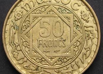 MAROKO 50 FRANKÓW 1951 - STAN 1/2