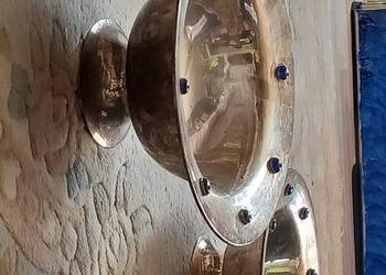 zabytkowe posrebrzane misy indyjskie