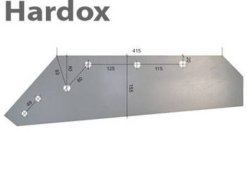Lemiesz 300hektarów HARDOX 200811/L części do pługa NIEMEYER