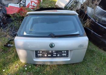 Skoda Fabia 1 I 04- LIFT Kompletna tylna tył klapa srebrna KOLOR 9102