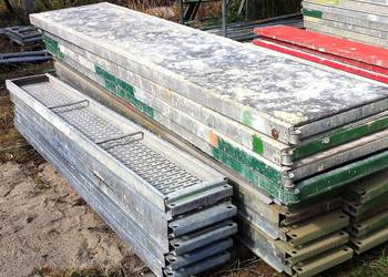 Rusztowanie szczytowe 51,5 m2 używane 7,5x8,2 m Podest stalowy 2,5 m