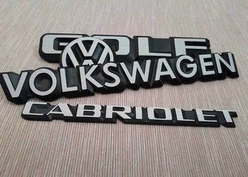 Naklejki na emblematy VW Golf MK1 Cabrio