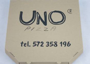 Kartony na pizzę boxy z nadrukiem szare eko