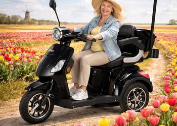 RATY 0% Skuter inwalidzki elektryczny DRACO BLACK 25 km/h duże koła