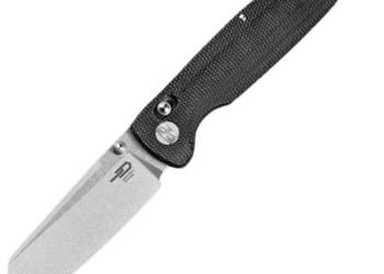 Nóż składany Bestech Slasher Black Micarta, Stonewashed D2 (BG56A-1)