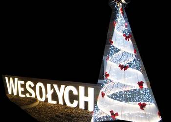 Napis Litery LED Wesołych świąt inne