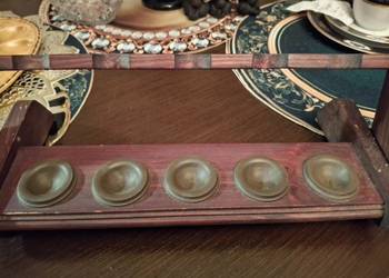 Podstawka drewniana   na 5 fajek