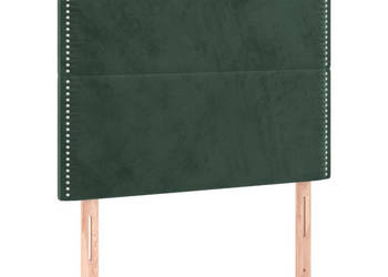 Zagłówki do łóżka 2 szt ciemnozielony 100x5x78/88cm aksamit WM-3116237