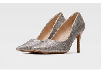 Brokatowe szpilki nowe