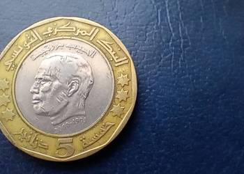 Stare monety 5 dinar 2002 Tunezja