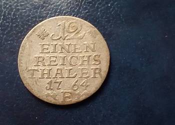 Stare monety 1/12 talara 1764 E Niemcy srebro