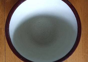 Makutra gliniana/ szkliwiona/ makutra/ kuchnia/ PRL/ kulinaria/ misy