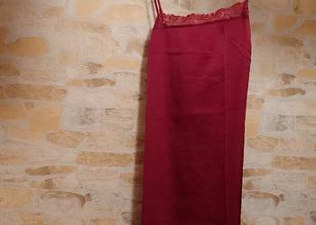 (40/L) Triumph/ Ekskluzywna, bordowa halka, koszulka nocna z Londynu