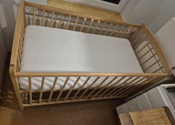 Łóżeczko dziecięce Andrzej z szufladą sosna 120x60 cm