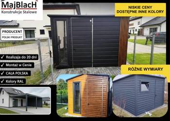 Ładny Schowek Narzędziowy/Wiatka /Magazyn/ Drewutnia  – Maj-BlacH