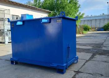 Kontener z klapowym dnem PMDB 1000 L od polskiego producenta