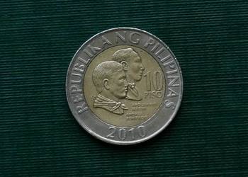 FILIPINY - 10 peso, 2010r