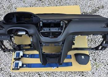 Peugeot 208 Deska Rozdzielcza Kokpit Konsola 2x Airbag Pasy Pas Poduszka