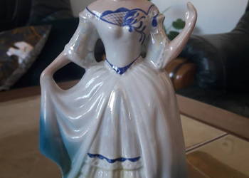 Figurka porcelanowa dama w krynolinie "STEATYT" Z. Buksowicz