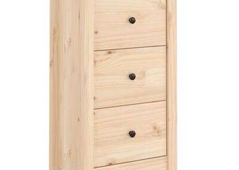 vidaXL Szafka, 40x35x80 cm, lite drewno sosnowe(sku813739)