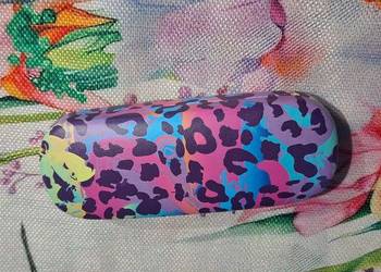 Etui na okulary kolorowa panterka