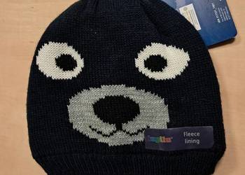 Niemowlęca czapka z dzianiny z podszewką polarową Lupilu.