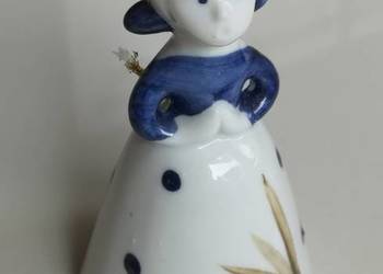 Porcelanowa figurka dzwonek vintage Holandia