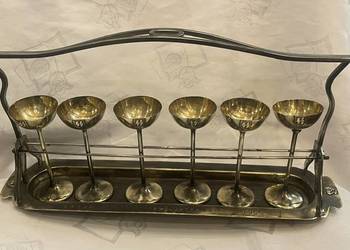 Zestaw 6 kieliszków z kantyny oficerskiej SS, II Wojna Światowa