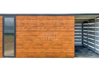 Schowek domek ogrodowy 4x3m + wiata 2m drzwi okno dach TS891