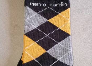 skarpety Pierre Cardin rozmiar 43-46 czarne w kratkę, nowe