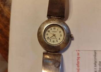 Srebrny zegarek damski