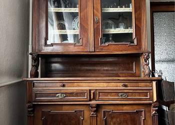 Stary kredens vintage mebel meble przedwojenne witryna szafa
