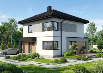 Dom w stanie surowym zamkniętym.