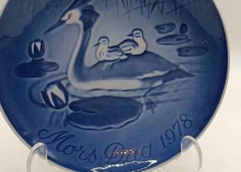 Talerz kolekcjonerski B&G ptaki perkoz