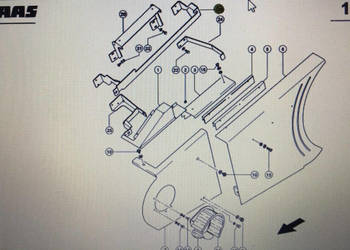 CLAAS 00 0517 614 1/00 0517 729 1/Claas Lexion uchwyty/Claas Lexion 580